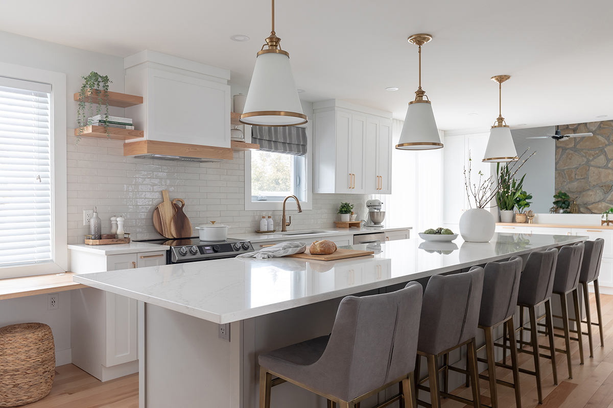 Projet Bretonneau - Cuisine - Ébénisterie Armoires Créabec inc.