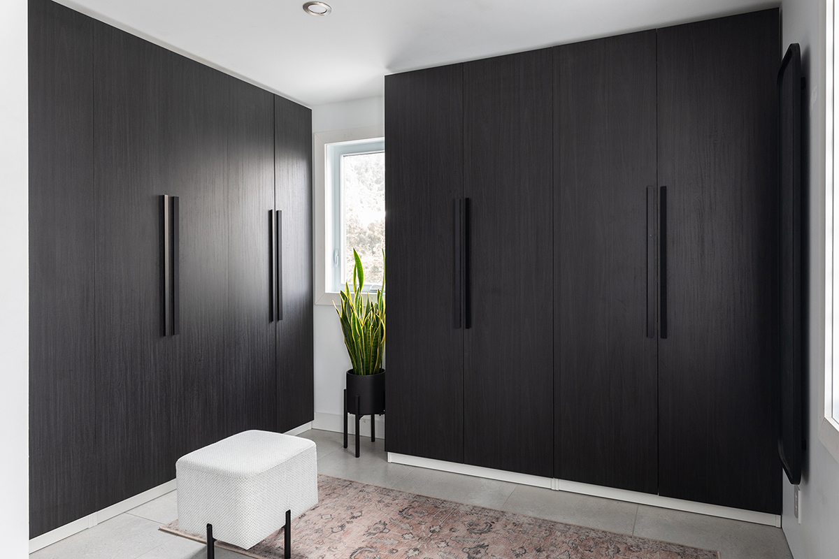 Projet - Place de Dieppe - Vestibule - Ébénisterie Armoires Créabec inc.