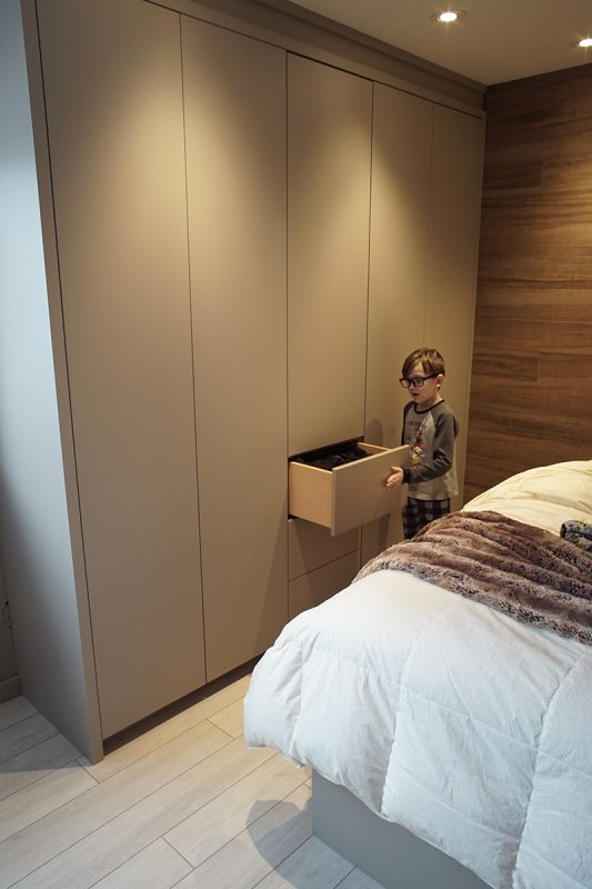 Projet Sauriol - Chambre - Ébénisterie Armoires Créabec inc.